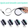 Retractable Dog Leash with LED Light for Small Medium Dogs, QKAMOR 16FT/5M, 360Â° Tangle-Free Reflective Heavy Duty Nylon Tape Up to 66 lbs Dogs
