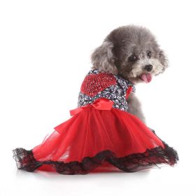 Dog Print Princess Dress (Color: 3)