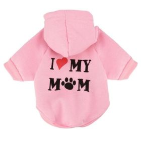 pet cat jacket to keep warm (Color: MOM Pink)