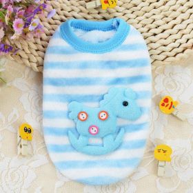 cat clothes flannel soft fleece clothes (Color: 5)