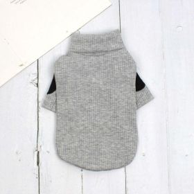 Dog cotton bottoming shirt vest (Color: Grey)