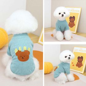Dog Apple Bear T-Shirt (Color: Green)