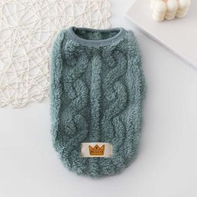 Dog Plush Vest (Color: Green)